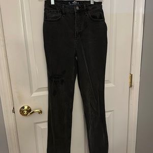 Hollister Ultra High Rise Stacked Vintage Straight Jeans